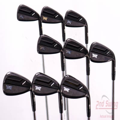 PXG 0211 XCOR2 Xtreme Dark Iron Set 4-PW GW SW FST KBS Tour Steel Regular Right Handed 38.25in