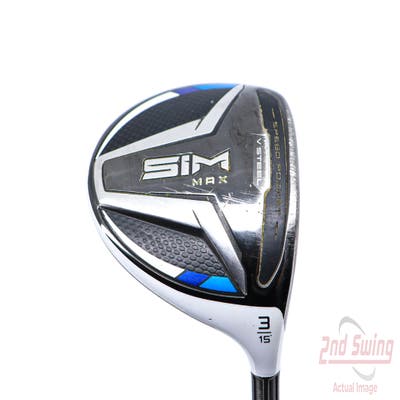 TaylorMade SIM MAX Fairway Wood 3 Wood 3W 15° Mitsubishi Tensei CK 60 White Graphite X-Stiff Right Handed 43.5in