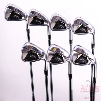 Callaway Apex DCB 21 Iron Set 5-PW AW UST Recoil Dart HB 65 IP Blue Graphite Stiff Right Handed 37.75in