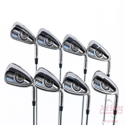 Ping 2016 G Iron Set 4-PW AW AWT 2.0 Steel Regular Right Handed Black Dot 40.0in