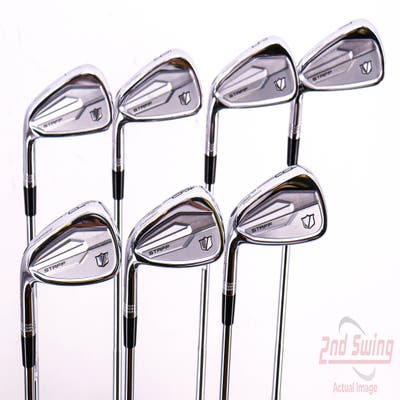 Mint Wilson Staff 2024 Staff Model CB Iron Set 4-PW Dynamic Gold Mid 115 Steel Stiff Left Handed 38.25in