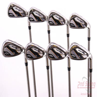 Callaway Mavrik Max Iron Set 4-PW AW Aerotech SteelFiber i110cw Graphite Stiff Right Handed 38.25in