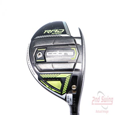 Cobra RAD Speed Draw Fairway Wood 3 Wood 3W 14.5° Fujikura Motore X F1 7 Graphite Stiff Right Handed 43.25in