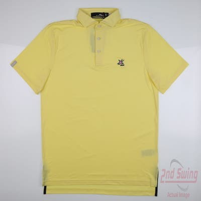 New W/ Logo Mens Ralph Lauren RLX Polo Small S Yellow MSRP $115