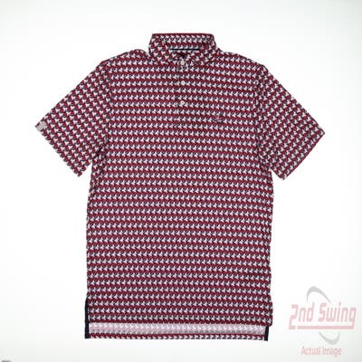 New W/ Logo Mens Ralph Lauren RLX Polo Small S Red MSRP $125