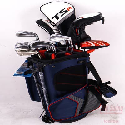 Complete Set of Men's Ping Adams Mizuno Titleist Scotty Cameron Golf Clubs + Datrek Stand Bag - Right Hand Stiff Flex Steel Shafts