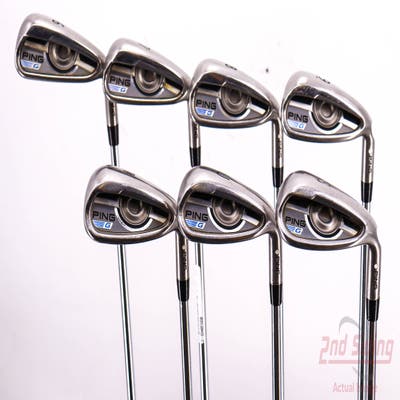 Ping 2016 G Iron Set 6-PW AW SW AWT 2.0 Steel Regular Right Handed White Dot 37.75in