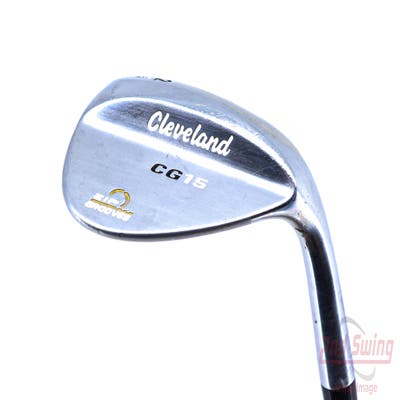 Cleveland CG15 Satin Chrome Wedge Lob LW 62° 12 Deg Bounce Cleveland Traction Wedge Steel Wedge Flex Right Handed 35.5in