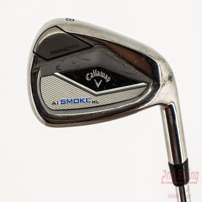 Callaway Paradym Ai Smoke HL Single Iron 8 Iron True Temper Elevate MPH 85 Steel Stiff Right Handed 36.5in