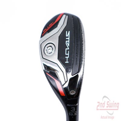 TaylorMade Stealth Plus Rescue Hybrid 3 Hybrid 19.5° PX HZRDUS Smoke Red RDX 80 Graphite Stiff Right Handed 40.25in