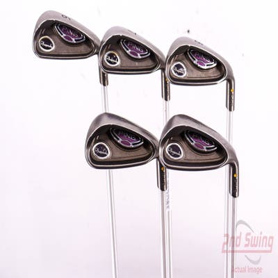 Ping Rhapsody Iron Set 6-PW Ping ULT 129I Ladies Graphite Ladies Right Handed Yellow Dot 36.5in