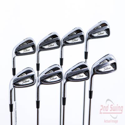 Titleist 714 AP2 Iron Set 4-PW AW True Temper Dynamic Gold S300 Steel Stiff Left Handed 38.25in