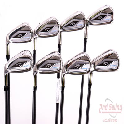 Callaway Paradym Ai Smoke HL Iron Set 6-PW AW GW SW Project X Cypher 2.0 50 Graphite Senior Left Handed 38.25in