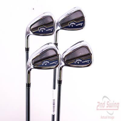 Callaway Paradym X Iron Set 8-PW AW UST Mamiya Recoil 65 Dart Graphite Regular Left Handed 36.5in