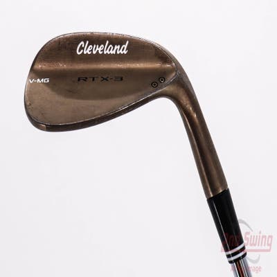 Cleveland RTX-3 Tour Raw Wedge Gap GW 52° 10 Deg Bounce V-MG Stock Steel Shaft Steel Stiff Right Handed 35.5in