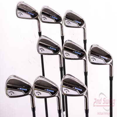 Callaway Paradym Ai Smoke Iron Set 4-PW AW GW Mitsubishi Tensei AV Silver 85 Graphite Stiff Right Handed 38.5in