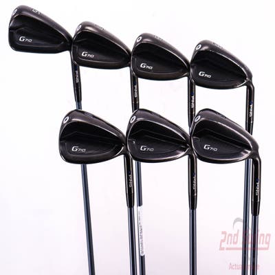 Ping G710 Iron Set 6-PW GW SW ALTA CB Slate Graphite Senior Right Handed Blue Dot 38.5in