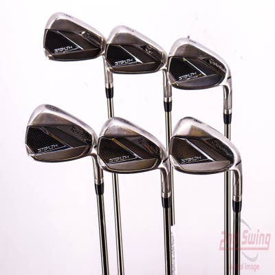 TaylorMade Stealth Iron Set 6-PW AW UST Mamiya Recoil ESX 460 F2 Graphite Senior Right Handed 38.0in