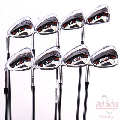 Ping G410 Iron Set 6-PW AW SW LW ALTA CB Red Graphite Regular Left Handed Black Dot 38.0in