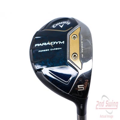 Callaway Paradym Fairway Wood 5 Wood 5W 18° PX HZRDUS Silver Gen4 60 Graphite Stiff Right Handed 42.5in