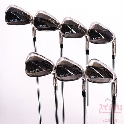 TaylorMade Stealth Iron Set 5-PW AW FST KBS MAX 85 Steel Regular Right Handed 39.5in