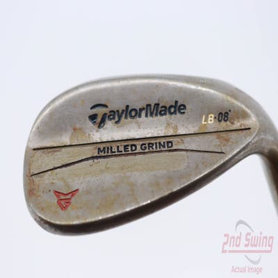 TaylorMade Milled Grind Raw Wedge Lob LW 58° 8 Deg Bounce LB Stock Steel Shaft Steel Wedge Flex Right Handed 35.0in