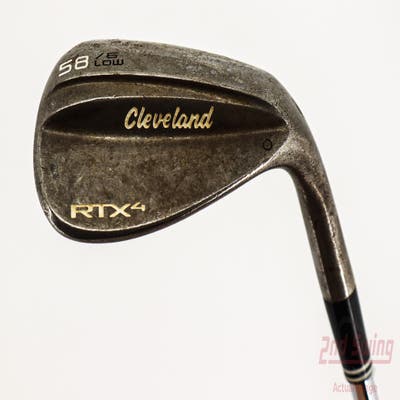 Cleveland RTX 4 Tour Raw Wedge Lob LW 58° 6 Deg Bounce Stock Steel Shaft Steel Wedge Flex Right Handed 35.0in