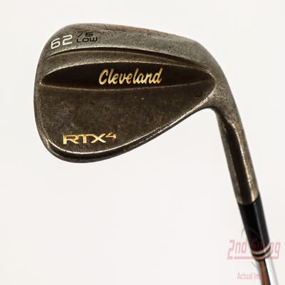 Cleveland RTX 4 Tour Raw Wedge Lob LW 62° 6 Deg Bounce Stock Steel Shaft Steel Wedge Flex Right Handed 35.0in