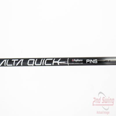 Used W/ Ping RH Adapter Ping ALTA Quick 45g Driver Shaft Senior 44.75in