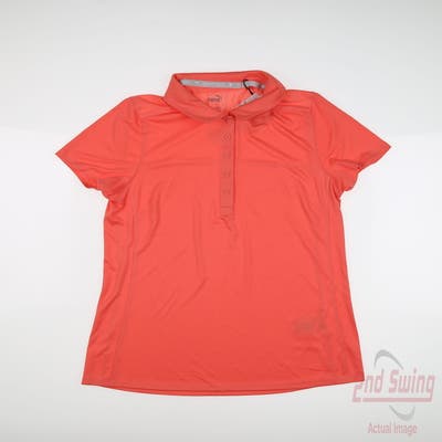 New Womens Puma Polo Small S Melon Punch MSRP $70