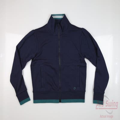 New Womens Puma Track Jacket Small S Navy Blue MSRP $80