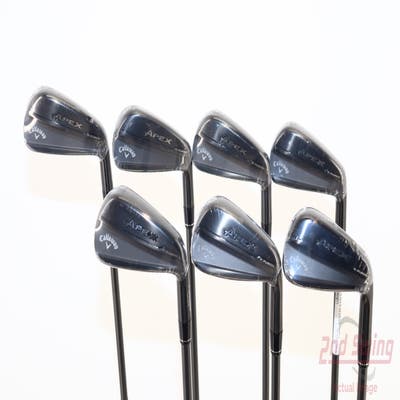 Callaway Apex TiFusion Iron Set 4-PW Dynamic Gold Mid 115 Gunmetal Steel Stiff Right Handed