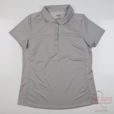 New Womens Puma Gamer Polo Small S Gray MSRP $60