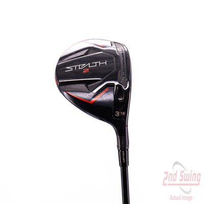 TaylorMade Stealth 2 Fairway Wood 3 Wood 3W 15° Mitsubishi Kai'li Red 75 Graphite Stiff Right Handed 43.5in