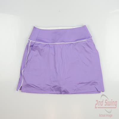 New Womens Puma Blake Piped Knit Skirt Lavender Alert - Warm White Small S MSRP $