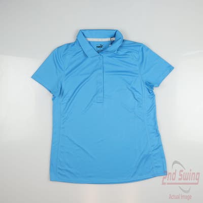 New Womens Puma Polo Small S Aqua Blue MSRP $70