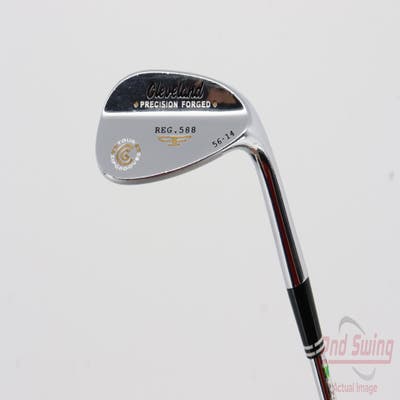 Cleveland 2012 588 Chrome Wedge Sand SW 56° 14 Deg Bounce Stock Steel Shaft Steel Wedge Flex Right Handed 35.25in