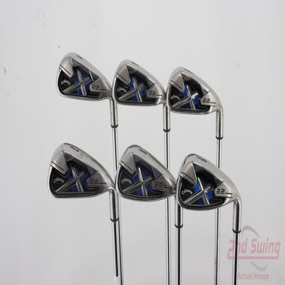 Callaway X-22 Iron Set 5-9 Iron Stock Steel Stiff Right Handed 38.0in