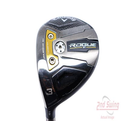 Mint Callaway Rogue ST LS Fairway Wood 3 Wood 3W 15° Graphite Design Tour AD XC-7 Graphite X-Stiff Left Handed 43.25in