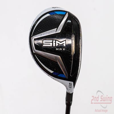 TaylorMade SIM MAX Fairway Wood 5 Wood 5W 18° Aldila Rogue Silver 110 MSI 70 Graphite Stiff Right Handed 42.25in