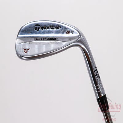 TaylorMade Milled Grind Raw Wedge Sand SW 56° 12 Deg Bounce Stock Steel Shaft Steel Wedge Flex Right Handed 35.5in