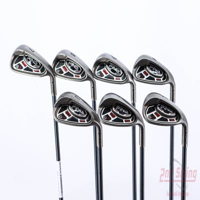 Ping G15 Iron Set 7-PW GW SW LW Matrix Studio 64 Graphite Regular Right Handed Black Dot 37.5in