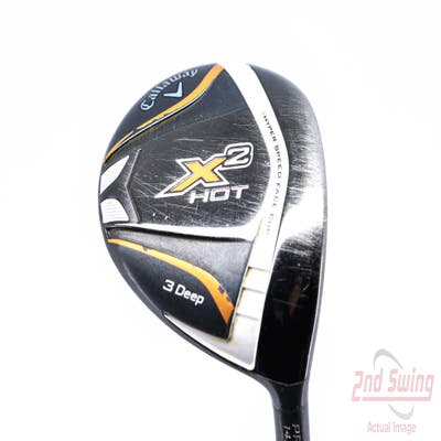 Callaway X2 Hot Deep Fairway Wood 3 Wood 3W 14.5° TM Fujikura Speeder 57 Graphite Senior Right Handed 44.0in