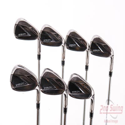 TaylorMade Stealth Iron Set 4-PW FST KBS Tour Steel Stiff Right Handed 38.25in