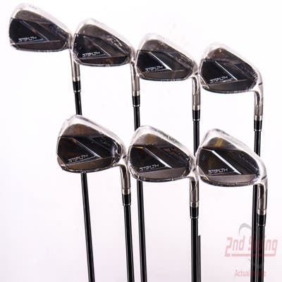 Mint TaylorMade Stealth Iron Set 5-PW AW Fujikura Ventus Red 6 Graphite Regular Right Handed 38.25in