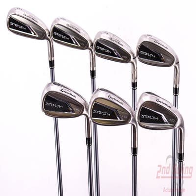 TaylorMade Stealth HD Iron Set 5-PW AW Fujikura Speeder NX 50 Graphite Regular Right Handed 38.75in