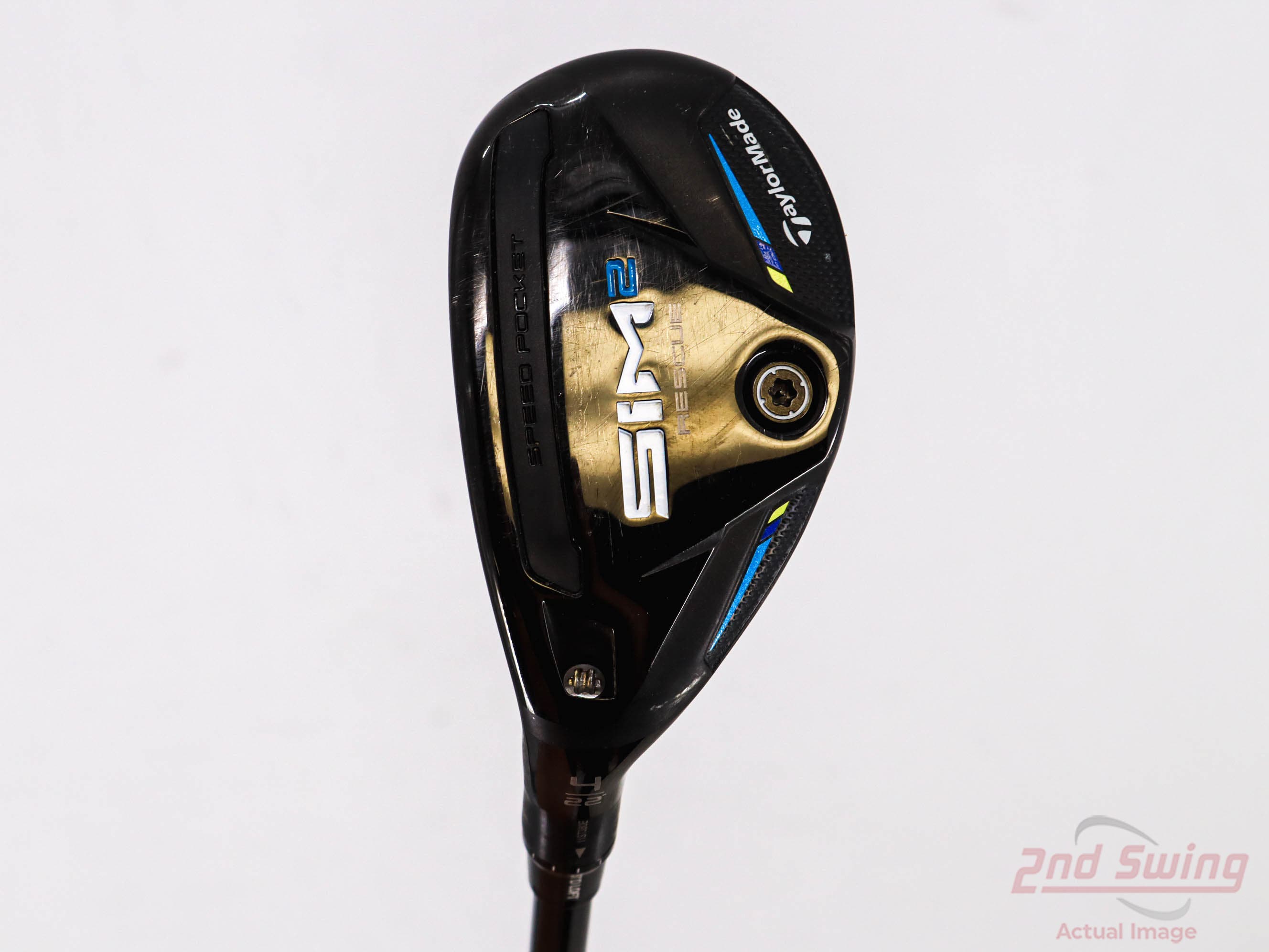 TaylorMade SIM2 Rescue 3-Hybrid, Mitsubishi Tensei AV Raw outlets Blue Flex-Stiff Shaft