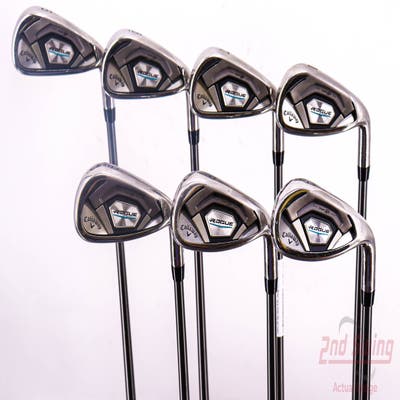 Callaway Rogue Iron Set 5-PW AW Aldila Synergy Blue 60 Graphite Stiff Right Handed 38.0in