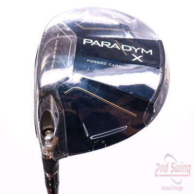 Mint Callaway Paradym X Driver 10.5° PX HZRDUS Silver Gen4 50 Graphite Regular Left Handed 45.25in