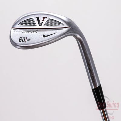 Nike Victory Red V-Rev Satin Chrome Wedge Lob LW 60° 10 Deg Bounce Stock Steel Shaft Steel Stiff Right Handed 35.0in